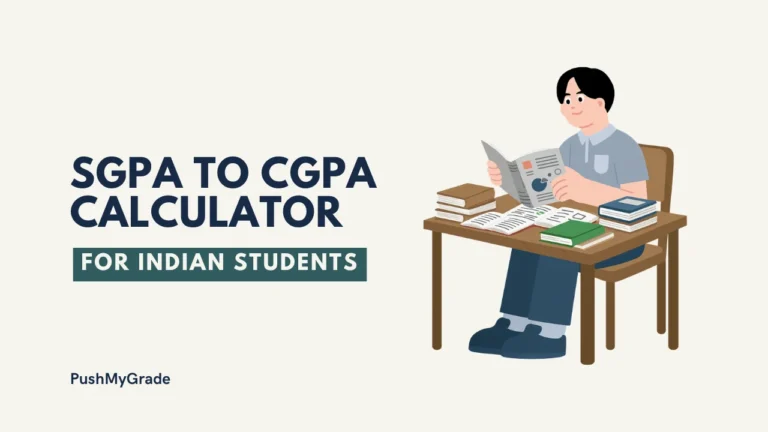 SGPA to CGPA Calculator