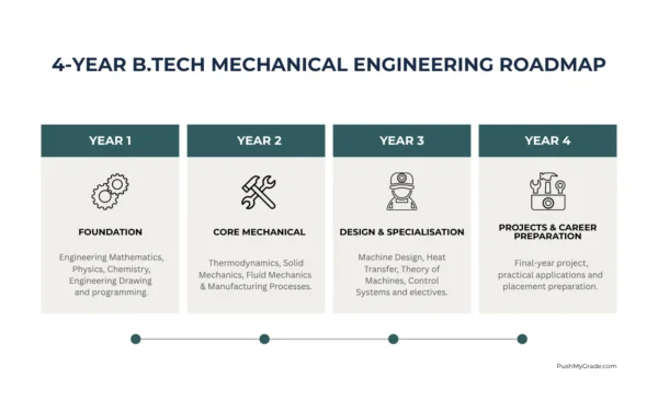 4-Year BTech Mechanical Engineering Roadmap